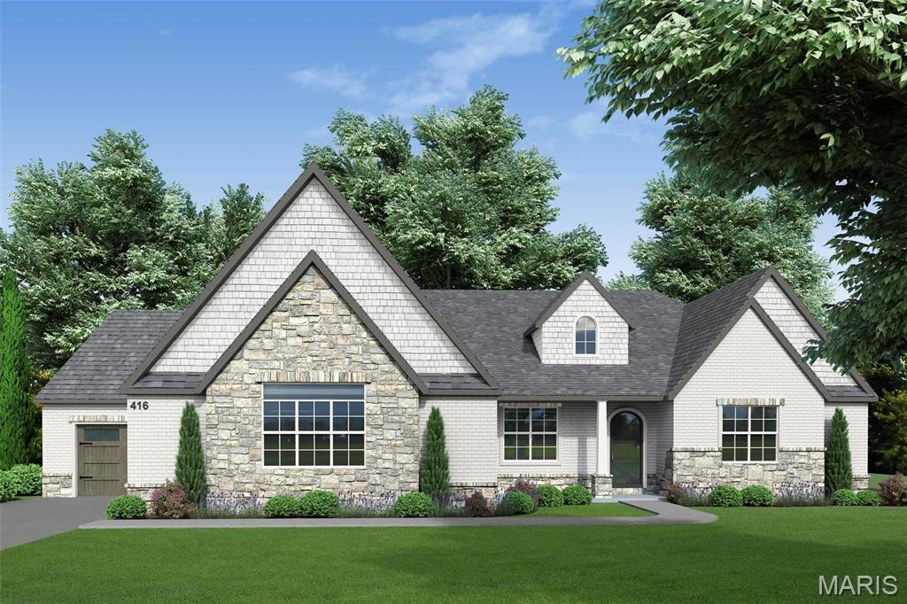 Auden Meadow is New Melle's newest luxury development where you will soon find exquisite custom homes on 3-9 acre homesites. With 11 customizable floor plans & 16 beautiful homesites to choose from, all that's left to do is design your dream home! The Vinnie floor plan is a 3 bedroom, 3 bathroom, Ranch with a formal dining room, a covered deck/patio & an oversized 3-car garage. Standard features include a stunning iron front door, a brick & stone front elevation, architectural shingles, irrigation system & landscaping package, 9' foundation pour, high efficiency HVAC, stone fireplace with stone hearth & mantle flanked by built-in book cases, soft close cabinet doors & drawers throughout, custom built & painted range hood, Quartz counter tops, KitchenAid appliances, kitchen backsplash & under cabinet lighting, hardwood floors in main living areas, tile flooring in bathrooms & laundry, tile shower/tub walls, 8' interior doors, 3 1/4" casing on windows & doors, 6 1/4" tall baseboard, crown molding & more!