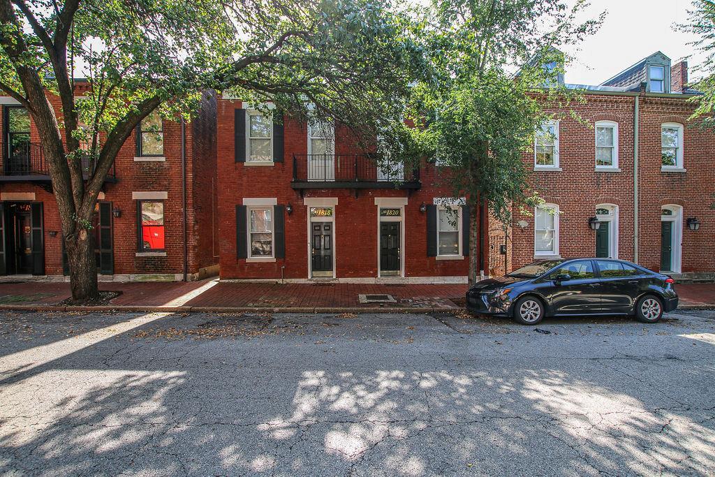 Rare opportunity to own very well maintained 12 unit apartment building on a quiet residential street in the heart of Soulard.  All systems and units have been updated w/ in unit laundry, kitchens & baths. Most units have newer HVAC. Newer roofs. This complex consists of 4 buildings, (2) 4-family buildings and 2-duplex alley carriage houses. The 4-family buildings consist of (4) 1 -bedroom 1-bath units, (3) 2-bedroom, 2 bath units and (1) 2-bedroom, 1-bath unit. The carriage houses consist of (4) 1-bedroom 1.5 bath units. All the units have open floor plans with lots of natural light and exposed brick. The buildings sit on a large lot that offers a nice private community courtyard with ample green space.