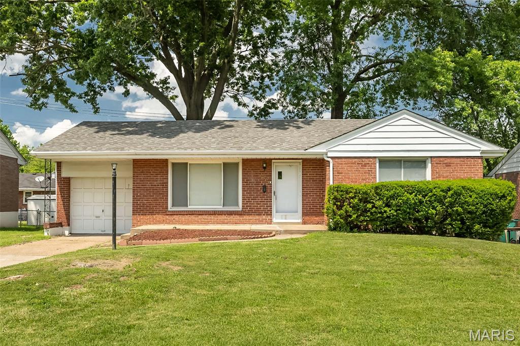 Lovely brick ranch home, freshly painted and renovated so great opportunity to live in a beautiful home in a very nice subdivision in a wonderful neighborhood!  Updated kitchen with new cabinets and brand new stove and refrigerator. Gorgeous gleaming wood floors throughout main level except kitchen which is ceramic tile. Updated full baths on main level and in basement. Fantastic basement with lots of additional living space, all finished except for laundry/utility area. Basement features two sleeping areas, a full bathroom (pic not shown here but will be added soon), a rec room with lots of storage closets and new luxury vinyl plank flooring.  One car attached garage and nice sized front yard and fenced back yard. Great Bellefontaine location, very near grocery stores, convenience, stores, banks, gas, fast food, etc. and centrally located near Hwy 270, Bellefontaine Road, 367, 70, 170 and Jennings Station Road all within 5-10 minutes. Landlord is looking for an excellent tenant with good rental history and good credit. All leases are non-smoking, NO SECTION 8 and tenant is responsible for all utilities except for MSD. History of past eviction or bankruptcy will automatically be denied. Pets are allowed but no aggressive breeds and a pet deposit is required-call for more information. Bellefontaine occupancy inspection is in process so home will be ready for occupancy soon. Owner/Broker