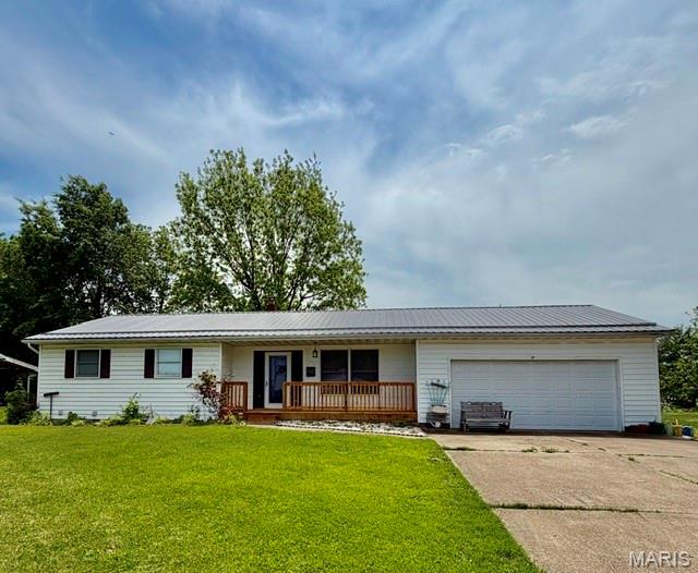 3 Bedroom, 2 1/2 Bath Ranch home with a full, finished basement. Features include spacious kitchen with an island, built in pantry, all appliances included, main floor laundry with ample cabinets/storage space.  2 car attached and 1 car detached garage.  Covered front and  back porches.