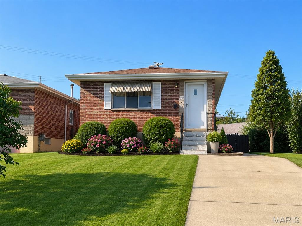 Skip the apartment and enjoy the comfort of your own home! This charming all-brick St. Louis bungalow offers 2 bedrooms, 1 updated bath, and a beautifully finished lower level, providing plenty of space to live, work, and entertain. The inviting living room is filled with natural light from large windows and features beautiful hardwood flooring. The spacious eat-in kitchen offers abundant cabinet and counter space and comes fully equipped with an electric range/oven, refrigerator, dishwasher, microwave, and pantry. Both bedrooms feature hardwood floors and generous closet space, while the updated bathroom includes a ceramic tile floor. The finished lower level expands your living space with a large family room, recreation/game room, bonus room perfect for a home office or hobby area, and a separate laundry room. Additional features include six-panel doors, ceiling fans, central heating and air conditioning, newer windows, a storage shed, and a private driveway. Outside, you'll enjoy a large, partially fenced backyard, ideal for relaxing, gardening, or entertaining. Conveniently located near shopping, restaurants, parks, and major highways, this home offers both comfort and convenience. Tenant is responsible for water, sewer, trash, gas, electric, lawn care, and snow removal. No smoking. The owner is seeking a responsible tenant who will appreciate and care for this wonderful home. Don't miss this opportunity. Schedule your private showing today!