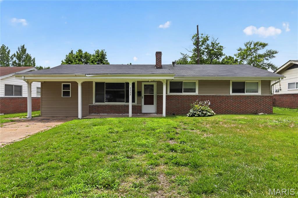 Welcome to this charming 3-bedroom, 2-bath ranch home offering comfortable single-level living in a convenient St. Louis location. Inside, you'll find a bright living area with durable vinyl flooring and a functional layout designed for everyday living. The kitchen provides ample cabinet and counter space, while the spacious bedrooms offer flexibility for family, guests, or a home office. A full basement adds valuable storage and room for hobbies or future customization. The brick exterior enhances curb appeal and lasting durability, and the backyard provides space to relax, garden, or entertain. Conveniently located near parks, schools, shopping, dining, and major roadways, this home offers easy access to daily amenities while maintaining a welcoming neighborhood feel.
