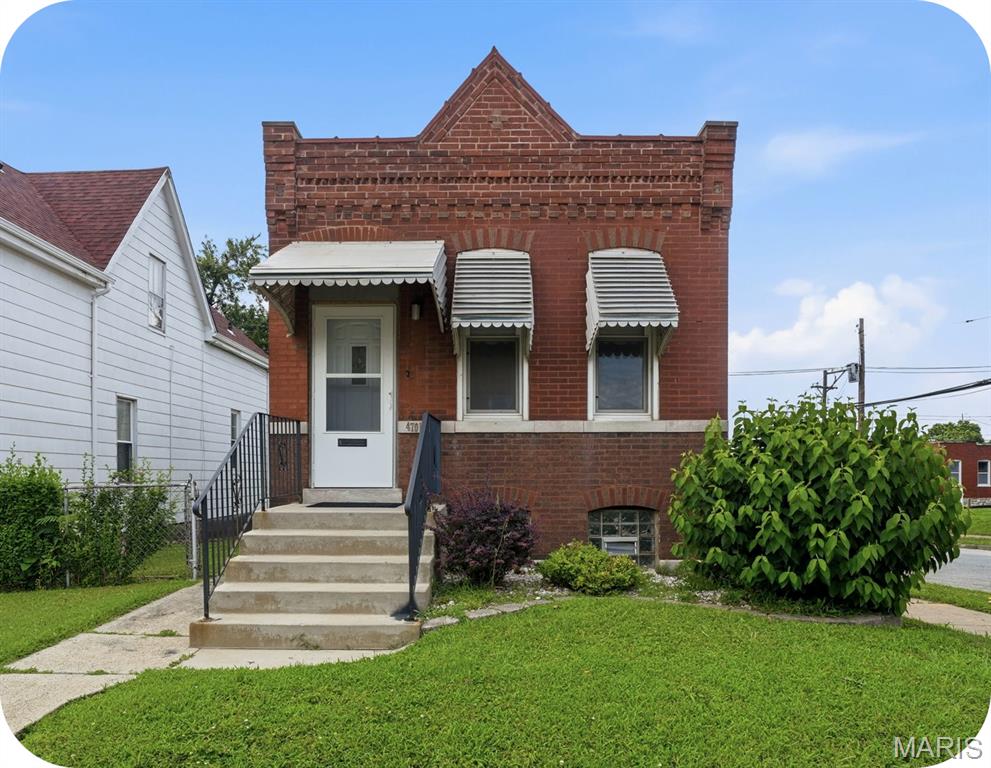 This brick 2 bedroom (with room off of kitchen for 2nd bed/office) shotgun cutie is walkable to Bevo Mill and offers opportunities for a smart owner occupant or savvy investor.  This home offers great architectural bones and the roof is only 5 years old. The current homeowner lived here for 60 years and the home is completely move-in ready. We have had the home professionally cleaned (pictures do not capture).  A buyer could immediately move in and live in while gradually making cosmetic upgrades to match their personal style. This would also be a savvy investment, rentals in the area range from 900-1,200. Property is being sold as is, buyer to provide their own occupancy