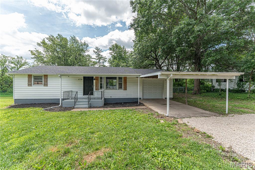 Now Active!  Don't miss this 3-bedroom, 1-bath home hitting the market soon. It features a full walk-out basement, a fenced yard and many updates that are about 2 years old.  2024 had new HVAC installed, the bathroom was completly updated, roof and gutters were replaced, new water heater installed. New lights, outlets, and appliances, Kitchen cabinets and granite counters.  Home has been professionally painted June 2026.  The seller is providing a home inspection for added peace of mind, and an update list is attached highlighting recent improvements. One car garage and a carport for protected parking.  This is a USDA area so $0 down financing is available if you qualify.  Schedule your showing today!
