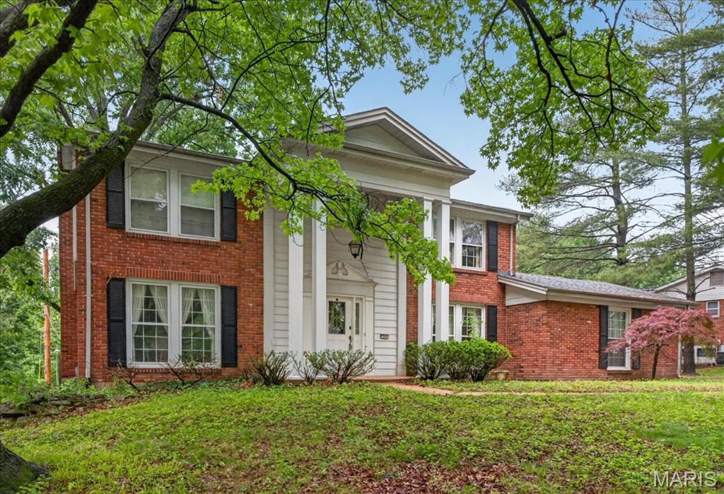 Traditional red brick 2-story just steps from Green Trails Elementary. Featuring 4 bedrooms and 2.5 baths, this home is tucked within one of the most desirable pockets of Green Trails and offers an incredible opportunity for someone with vision to make it their own. The home does need updating, but the bones, layout, and location are there. Private backyard, great Chesterfield location, and Parkway Schools. Notable updates include roof (2018), water heater (2017), and HVAC (2012). A rare chance to get into Green Trails and create long-term value in a fantastic neighborhood. Bring your ideas… and maybe your saw.