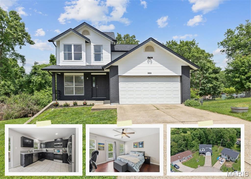 Tucked away on a quiet cul-de-sac in the sought-after Barrington Place subdivision, this charming 2-story home offers the perfect blend of comfort, space, and convenience. Situated on nearly half an acre, the property features a beautiful backyard retreat complete with a large deck, mature surroundings, and frequent visits from neighborhood deer that add to the peaceful setting. Inside, the open floor plan creates an inviting flow between the living, dining, and kitchen spaces, making the home feel warm, functional, and ideal for everyday living or entertaining.

Upstairs, the spacious primary suite serves as a true retreat with its private balcony deck, creating the perfect place to enjoy your morning coffee or unwind in the evening. With 3 bedrooms, 2.5 bathrooms, and a full unfinished basement (with bathroom rough-in) offering endless possibilities for storage, recreation, or future expansion, this home delivers both flexibility and value. Residents love the neighborhood for its sense of community, safety, and convenient location just minutes from shopping, restaurants, schools, and quick highway access. If you’ve been searching for a home that feels private while still being close to everything, 3803 N Barrington Court is one you won’t want to miss. Showings begin Thursday 5/28!