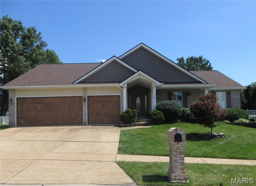 Welcome to this 3 bedroom, 3 bathroom, 3 car heated garage home with a beautiful private fenced in yard and large covered patio stepping off of the 4 seasons room that has heated floors and skylights that boast relaxation and back yard BBQ's. This home also features main floor laundry with washer and dryer, kitchen with granite counter tops and under cabinet lighting, an open floor plan that flows into the great room that is centered around the beautiful brick gas fireplace. The main bedroom has a double closet, a connected bathroom with a whirlpool tub, separate shower and double vanity. The open finished basement has many options, game room, hobby area, family fun nights! The unfinished side is filled with shelves for all your storage needs. This homes roof, garage doors, siding and gutters are all less than a year old. This move-in ready well maintained welcoming ranch home that sits near several parks and located in Oakville is ready for it's new owner! Make your appointment today. Showings start Friday when the house goes active on July 17th!