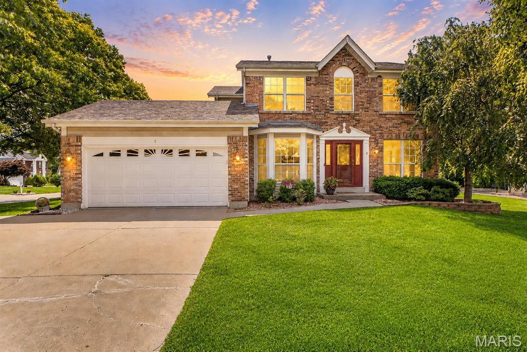 Welcome to 2 Cotillion! This inviting 2-story in the highly desirable Twin Chimneys neighborhood offers 4 bedrooms, 2.5 bathrooms, and a finished lower level. Upon entry, a dining room and flexible space for an office or formal living feature bay windows and plenty of natural light. Head through the cozy family room to the kitchen, which serves as the heart of the home and is conveniently complemented by a main-floor laundry room, making daily tasks a breeze. Upstairs, the spacious primary suite is a true retreat, featuring vaulted ceilings, a large walk-in closet, and a private ensuite bath complete with dual vanities, a soaking tub, and a brand-new walk-in shower. Three additional bedrooms and a full hall bath round out the upper level. The partially finished lower level offers valuable additional living space that can serve as a recreation room, playroom, media area, or workout space, while still providing plenty of room for storage. Step outside to enjoy the deck overlooking the back and side yard, perfect for morning coffee, weekend barbecues, or relaxing evenings outdoors. As a resident of Twin Chimneys, you'll enjoy access to outstanding neighborhood amenities such as pool, clubhouse, tennis courts, and excercide area. Not to mention a convenient location near top-rated schools, shopping, dining, and more. Don't miss your chance to make this wonderful home your own!