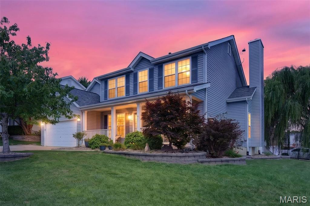 Sitting proudly on a HUGE corner lot, this spacious home offers the room, updates, and outdoor space you’ve been looking for! The kitchen is ready to handle everything from busy mornings to holiday dinners with 42-inch cabinets, a large center island, double-oven range, tile backsplash, and a whole-house water softener. Just off the kitchen, the family room is full of character with a wood-burning fireplace, bay window, and beautiful open staircase. Upstairs, there’s no shortage of space! All of the bedrooms are generously sized, while the Primary Suite gives you plenty of room to unwind with vaulted ceilings, a large walk-in closet, and private bath featuring a double vanity, separate tub, and shower. The partially finished lower level adds even more usable space and is ready for a rec room, home gym, office, or whatever fits your needs. Outside is where this home really delivers! The oversized corner lot features newer landscaping, an expanded driveway, composite back porch, two-level aggregate patio, full vinyl fencing, and a new patio door. There’s plenty of space to entertain, play, or simply enjoy your own backyard. Located in a great subdivision with quick highway access and close to shopping, dining, entertainment, and everyday conveniences, this home brings together space, location, and a fantastic yard. Major updates include replacement windows in 2017, HVAC replaced in 2018, and new basement windows in 2026. Come take a look—you may have just found the one!