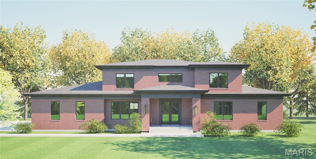 Another exceptional custom home is coming soon to the small private tree-lined Bon Aire neighborhood in the highly sought-after Ladue School District. This impressive 1.5-story residence under construction will offer approximately 5,600 square feet of thoughtfully designed living space across three finished levels, featuring five bedrooms and five full and one half baths. Designed for both everyday living and entertaining, the open floor plan showcases a luxurious main-floor primary suite, an outstanding chef's kitchen with quartz countertops and stainless steel appliances, first- and second-floor laundry rooms, beautiful wood flooring, and a spectacular 40' x 16' covered porch for outdoor enjoyment. Quality construction includes three sides brick, Andersen windows, R-21 wall insulation, Cat 6 wiring, a whole-house water filtration system, a tankless water heater, an irrigation system, and an oversized three-car garage. The upper level offers three spacious bedroom suites, three full baths, and a generous family room/loft. The finished lower level adds a large recreation/multi-purpose area, a fifth bedroom, and a fifth full bath. You will enjoy a level .46/acre site with other new homes in the neighborhood. Ideally located near major highways, the airport, Clayton, premier shopping, and fine dining. There is still time to personalize finishes and select colors to make this home uniquely yours. Estimated completion is November. Welcome home!
