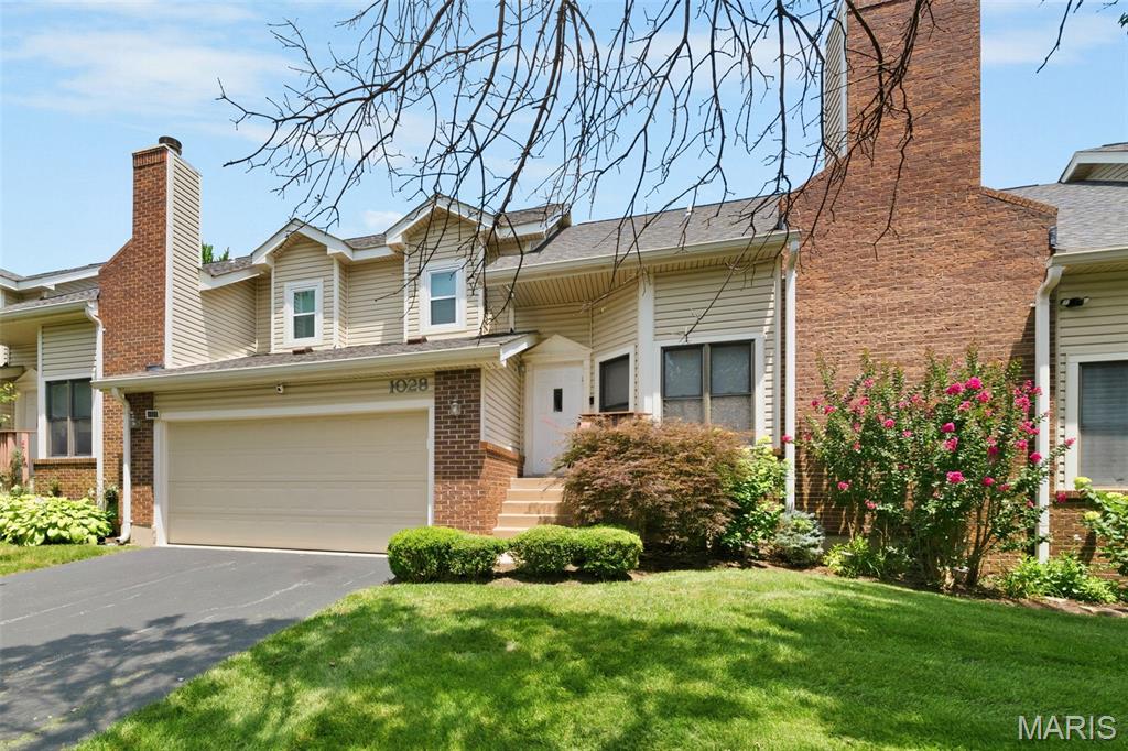 Welcome home, the search is over with this 3-bedroom, 3.5 bath meticulously updated interior-unit townhome in Briarcliff Condominiums.
The main level greets you with beautiful wood flooring across the great room, kitchen, and dining area, accented by a new entry hall fixture. Here, soaring ceilings create an open, airy atmosphere filled with natural light, complete with custom canned lighting and ceiling fans. The open kitchen has a walk-in pantry that can hold all your cooking & entertainment needs. Other features include granite countertops, a built-in beverage station with a wine fridge and dedicated ice maker. Drop your gear in the convenient mudroom just off the garage entrance.
Upgrades continue throughout the home with fresh carpeting on the upper and lower floors, bathrooms feature modern vessel sinks, premium fillers, sleek shower enclosures, and updated lighting and mirrors. Major systems provide absolute peace of mind with a brand-new HVAC system and a private composite outdoor deck both installed in 2025. The fully finished walk-out basement features fresh carpet and opens directly to a private patio, making it the perfect setup for an in-law suite, home office, or game room. Storage is an absolute premium here, boasting an abundance of closet space and an extra-deep garage with plenty of room for bikes and pool floats. A Ring video doorbell and garage camera is already installed for modern security. 
Briarcliff’s premium community amenities include a large pool, fitness room, party room, fountains, and basketball and tennis courts. Enjoy unmatched suburban convenience with a movie theater and restaurants within walking distance, and a prime location just minutes from major highways, Plaza Frontenac, and top-tier Ladue schools.