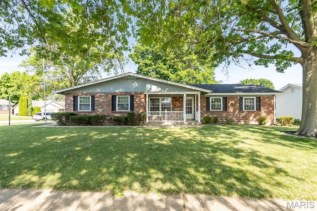 Offering over 2,300 finished square feet, this well-maintained 3-bedroom, 2-bath ranch is packed with space, character, and opportunity! Hardwood floors, crown molding, and abundant natural light create a warm and inviting feel throughout. The updated kitchen features rich cabinetry, stainless appliances, generous counter space, and plenty of storage. Gather around the fireplace flanked by custom built-ins, or unwind in the vaulted sunroom overlooking the expansive deck and mature shade trees.

The finished lower level adds incredible versatility with a large rec room, custom bar, bonus rooms, and abundant storage—perfect for entertaining, hobbies, or working from home. Lovingly cared for through the years, this home offers the chance to add your own personal touches while building equity and enjoying the space and features already in place. Complete with a storage shed and fantastic curb appeal, you'll love the convenient location near parks, shopping, restaurants, and major highways in the Pattonville School District. Lovingly cared for through the years, this home offers the chance to add your own personal touches while building equity!