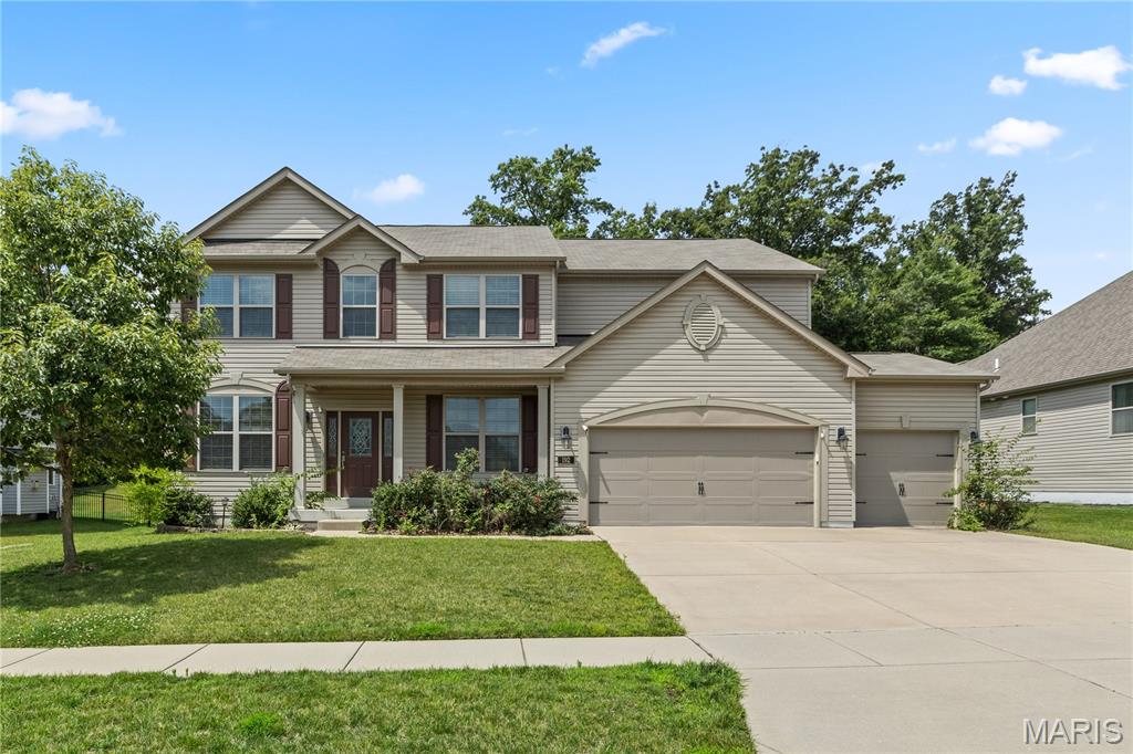 Welcome to 192 Shortleaf Pine Drive! Built in 2016, this thoughtfully designed home offers a comfortable layout with an open-concept kitchen and spacious great room, creating an inviting space for everyday living and entertaining.

The spacious primary suite features a large bedroom with a beautiful coffered ceiling, walk-in closet, and a private bath with double vanities and a walk-in shower. Additional bedrooms also offer generous closet space, and the upstairs laundry room adds everyday convenience.

Step outside to enjoy the private backyard, patio, and attached three car garage. Located in the highly desirable 63304 area, you'll enjoy quick access to shopping, dining, parks, and major highways, all while being nestled in a quiet, established neighborhood.