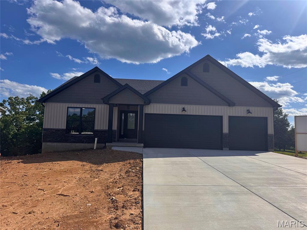Display Home - not for sale. Welcome to Hawk Ridge Estates! Located off Hwy B & Brickyard Road. This new subdivision features 29 home sites with all back yards backing to woods. The To Be Built Augusta Model is a 3 Bedroom 2 Bath 1360 sq. ft. Ranch with main floor laundry and 2 Car Garage. The new homes come with quality standard features & have additional options to choose from! The photo is a previous built home & may show optional features. With this being a smaller community lots may sell quickly, hurry today to secure your dream home! Display Open Wed-Sun 12-4pm, 758 Blake Dr. Hillsboro, MO 63050