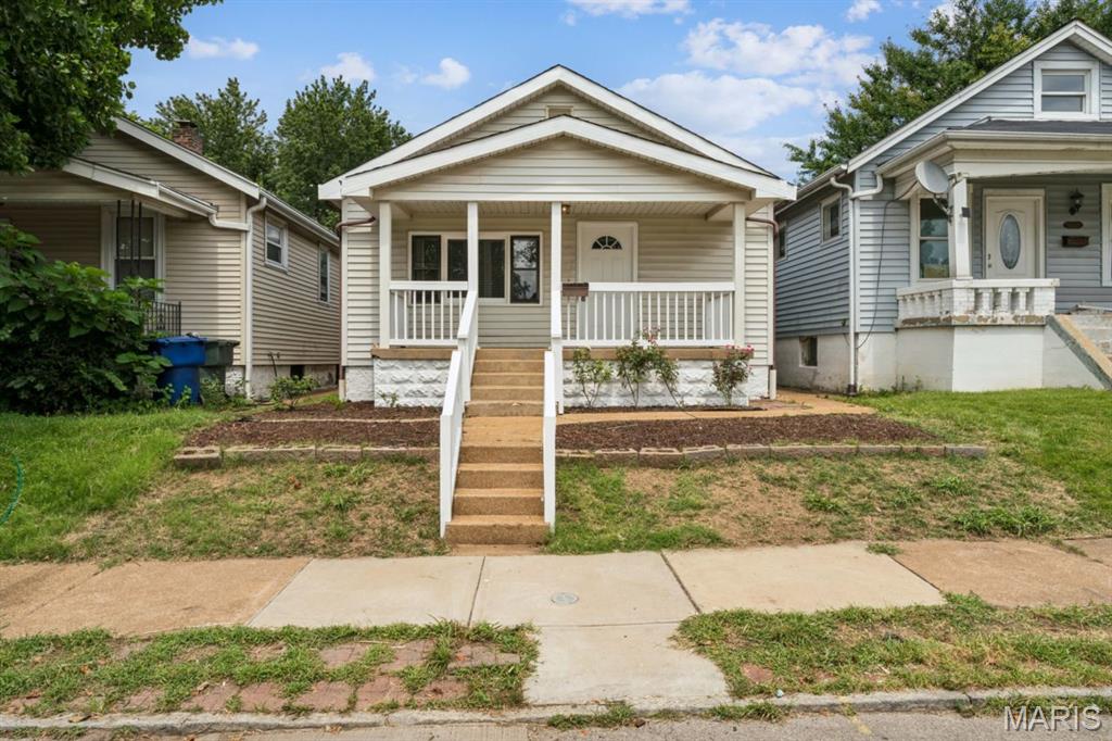 Fantastic opportunity for an owner occupant or investor. Welcome to 3851 Neosho, a fully renovated home with easy access to I-55 and I-44. This home has been remodeled head to toe with a brand new roof and gutter system, all new interior fixtures, main floor laundry, refreshed cabinetry, stainless steel appliances, and detailed hardwood flooring. The basement is partially finished, adding an extra rec room/sleeping area and a full bathroom. Outside you will find a private backyard oasis with a deck, covered lounge area, wood burning fireplace, and detached garage for storage or parking. Now is your chance to grab hold of this affordable, fully renovated home.