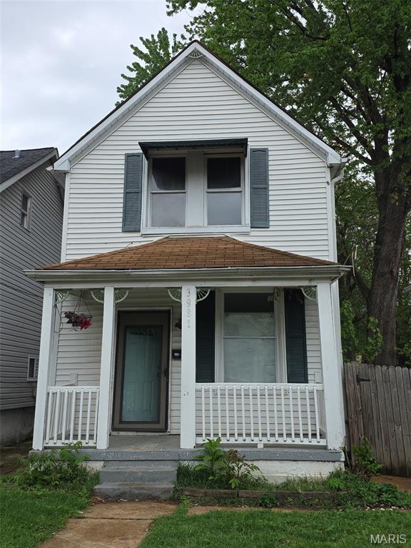 Great value-add opportunity in South City! This 2 bed, 2 bath home features a walk-up basement and strong bones, making it a great candidate for your next rehab or rental property. Bring your ideas and transform this space into something special. Prime location close to everything South St. Louis has to offer.