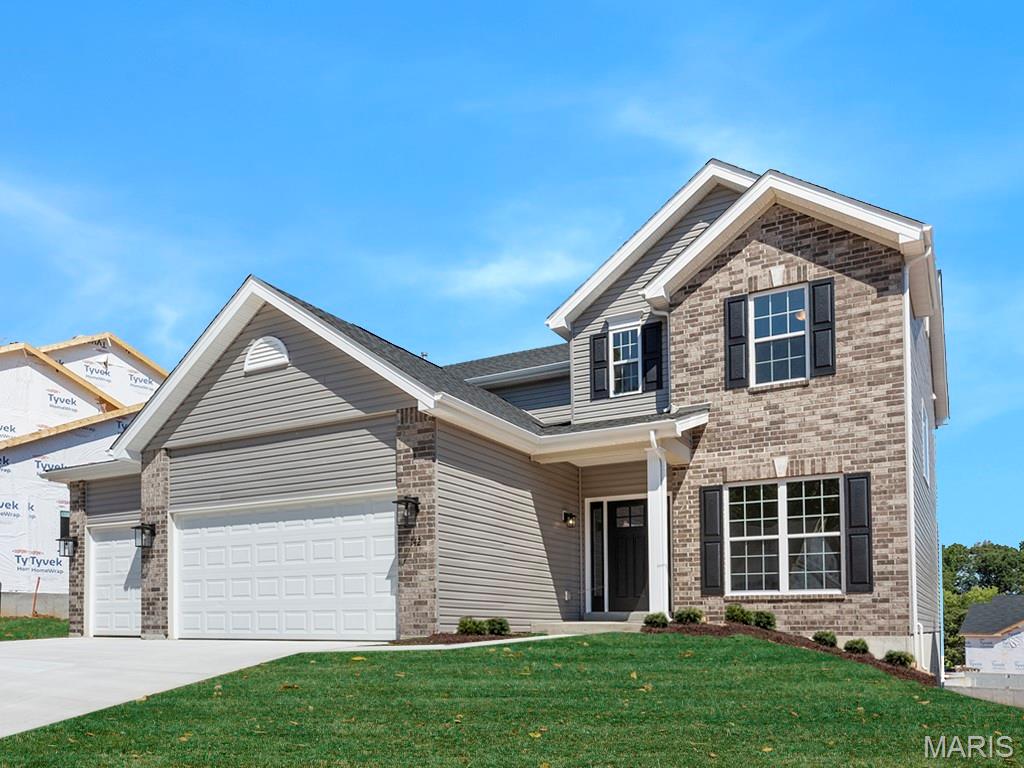 McBride Homes brand-new Nottingham 2-story home with 4BR, 2.5BA will be ready this winter! This stunning home features a 3-CAR GARAGE, 9ft ceilings, 6’ windows & wood laminate flooring throughout the main floor. The kitchen has quartz countertops, Winstead Burlap 42” cabinets, center island w/ extended bar, stainless-steel GE appliances & walk-in pantry. There is a large great room w/window wall & a formal living & dining rooms. Upstairs the primary suite has a spacious walk-in closet & private bath w/walkin shower, large tub & dual vanity. Also 3 more bedrooms, hall bath & loft space. Dual zone HVAC, 6 panel white interior doors, coachlights, LL ¾ bath rough-in & more! Harvest has nature play area w/ water feature, 13+ ac town square, civic lawn area, food truck court, orchards & pumpkin patch, community gardens, pickle ball & bocce ball courts, playgrounds, trails & more! Enjoy peace of mind w/ McBride Homes 10 yr builders warranty & incredible customer service! Similar Photos Shown.