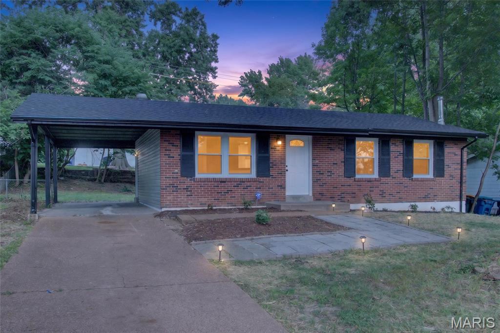 Welcome home to 10418 Quaker Dr, a stunning full renovation that has been transformed from top to bottom for total comfort and peace of mind. Every major system and finish in this 1,014 sq ft home is brand new — meaning you can move in and simply enjoy, without a single worry about repairs or updates.
This home now features an expanded floor plan, converted from a 3-bed/1.5-bath to a spacious 3 bedroom, 2 full bathroom layout — including a private en-suite full bathroom in the master, a true upgrade for everyday comfort and privacy.
Exterior & Structural Updates:

Brand new roof
New siding
New gutters and downspouts
Fresh landscaping for great curb appeal

Interior Highlights:

Full interior renovation throughout
New luxury vinyl flooring in every room
Brand new kitchen with new cabinets and appliances
Two fully renovated bathrooms
New lighting fixtures throughout
Finished basement — ideal for extra living space, a home office, or entertainment area
Cozy living room featuring a newly built custom fireplace and built-in bookshelf, creating a warm, inviting space to relax

Mechanical & Systems (All New):

All-new plumbing with updated PVC piping throughout the home
Brand new AC system
Brand new furnace
...and many more updates throughout!

Ideally located in Dellwood, this home offers convenient access to everyday shopping at Sam's Club and Walmart within a 5 minute drive, plus easy commuting via Highway 270. This is a fully functional, systems-updated home built for long-term comfort and reliability. From the new roof down to the new plumbing, every detail has been thoughtfully addressed so you can move in with confidence and start making memories from day one.