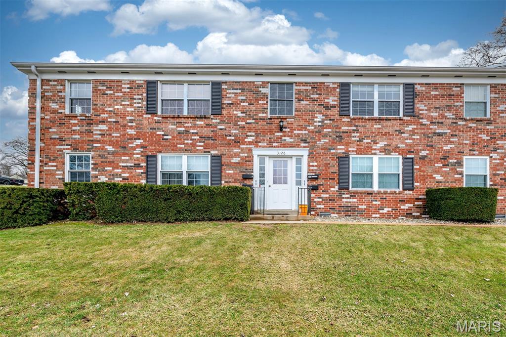 Welcome to 3126 Carnaby Ln Unit C, a beautifully updated upper 2nd floor corner unit in the convenient Bridgeton/Maryland Heights area—just minutes from shopping, dining, entertainment, and major highways.  This bright second-floor condo features 2 spacious bedrooms and 1 full bathroom and offers a perfect blend of comfort, privacy, and convenience. The corner location and large windows fill the living space with natural light, creating an open and inviting atmosphere.  The galley kitchen offers generous cabinet storage, sleek countertops, and easy flow into the dining area—perfect for everyday living or entertaining. Step outside onto your private covered deck, an ideal spot to enjoy your morning coffee or unwind in the evening.  This unit was fully remodeled in 2021, featuring modern kitchen cabinetry, luxury vinyl flooring, beautifully updated bathroom and recess lightings. For added convenience, the refrigerator and stackable washer/dryer stay with the unit.  A great opportunity for 52+ years old homeowners looking for an updated, low-maintenance condo in a highly convenient location.