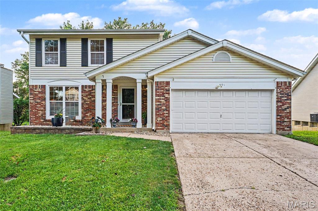 Welcome to 591 Summit Hills Dr in Fenton! Nestled on a quiet cul-de-sac in the highly sought-after Lindbergh School District, this move-in ready 2-story home offers comfort, style, and convenience. Filled with natural light, the main level features two spacious living/dining areas, a stone-encased electric fireplace, updated kitchen with new granite countertops and backsplash, and a convenient half bath. French doors lead to a new, expansive deck overlooking a private, tree-lined backyard.

Upstairs, you’ll find three bedrooms and two full bathrooms. Updates include fresh paint, new six-panel doors, and modern fandeliers in the kitchen and all bedrooms and so much more. The finished walkout basement adds valuable living space with a bonus room perfect for a home office or recreation area.

Additional highlights include an attached garage with a new electric opener and close proximity to shopping, dining, and major highways. Open Sunday 06/21/2026 1-3pm