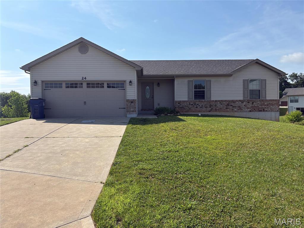3Bed/2Bath ranch has every upgrade you could imagine! They include vaulted ceilings, rounded corners, granite countertops, stainless steel appliances, maple cabinets with "soft close", ceramic tile (in kitchen, laundry, baths), center island, MAIN floor laundry, NEW custom neutral colored paint job throughout, NEW carpet, framed windows, taller baseboards, adult sized cabinets in bathrooms with marble countertops, walk-in closets, upgraded carriage doors, garage door openers, 6 panel doors, and upgraded water/light fixtures throughout the house! Deck with access to the walk out basement!