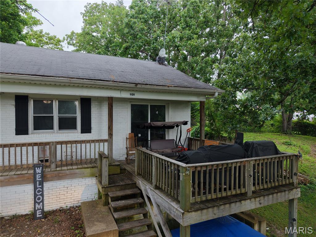 This 3 Bedroom 1.5 Bathroom home has plenty of charm and potential. The spacious kitchen features newer cabinets and appliances. The kitchen has convenient access to the living room and dining room as well as the back deck for ample space to entertain. The front porch and fenced back yard give plenty of opportunity to enjoy the quiet neighborhood. Some work may be needed to unlock this homes potential such as updated flooring and repairs to the back deck. This home is conveniently located close to downtown Cabool and the local schools. Call to schedule your private showing today!