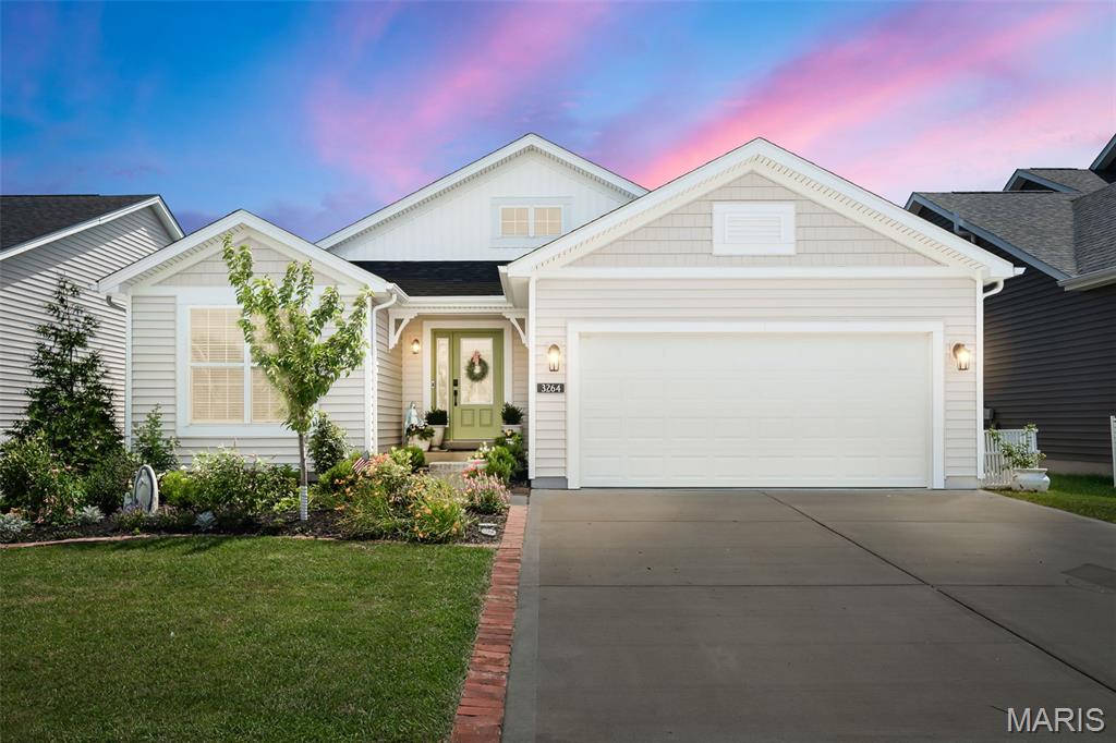 Stop the car! Gorgeous ranch home in River Breeze Estates. This thoughtfully designed 2,984 sq ft home offers 4 bedrooms, 3 full baths and finished lower level. The open concept layout features a spacious great room with built in bookcases, wall of windows and vaulted ceiling that flows through the breakfast nook and kitchen. Upgraded Kitchen with staggered height cabinets with crown molding and glass doors, Quartz countertops, oversized island with seating, stainless/gas appliances and pantry. Separate dining room with tray ceiling, large foyer with custom bookcase and convenient main floor laundry. The primary suite offers a walk-in closet and private bath with 5 ft. shower and double bowl vanity. 2 additional bedrooms and a full bath complete the main level. The LL features the 4th bedroom, full bath, family room, office and bonus/rec room. Additional features consist of 9 ft ceilings, 3" casing and 5" baseboards, recessed lighting, hardwood floors throughout the main level except the bedrooms and bathrooms, high efficiency HVAC, 4 ft. extension on the 2-car garage, open staircase, luxury vinyl plank flooring in the LL, decorative drop ceiling, 2 egress windows, 12 x 18 patio with stairs to grade, fenced in backyard and beautiful landscaping! Call today before the sign read sold!!