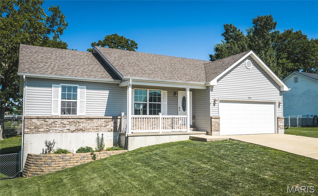 Welcome home to 243 Duffers Drive in St. Clair's Village Greens subdivision! This well-maintained ranch offers comfortable, easy living with 3 bedrooms, 3 full baths, and 2,232 square feet of total living space across the main level and a partially finished walk-out basement.
Step inside through the covered front porch and beautiful entry door into a vaulted great room that flows naturally into the dining and kitchen area — a layout that just makes sense for everyday life. The kitchen features plenty of cabinet space, a breakfast bar for two, and a slider off the dining area leading to the deck and a level backyard. Main-floor laundry makes the day-to-day a little easier.
The primary bedroom is bright and comfortable with its own private bath, while the two additional main-floor bedrooms offer good size and a shared hall bath. Downstairs, the walk-out lower level adds even more flexibility — a spacious family room, bar area, full bathroom, and storage room that could serve as a fourth bedroom if needed.
The finished, heated garage with 220 electrical is a standout for hobbyists or anyone who appreciates a functional workspace. Built in 2010 and move-in ready, this home checks a lot of boxes — easy highway access with everyday conveniences close by.