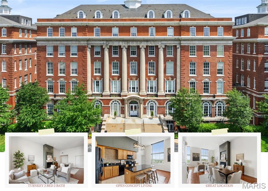 Welcome to Unit 418 at the Georgian Condominiums—where historic charm meets modern, low-maintenance living in the heart of St. Louis. This spacious 2-bedroom, 2-bath condo features soaring ceilings, rich hardwood floors, and an open, airy feel throughout. Originally developed in 2006 within the iconic Old City Hospital building, the Georgian blends timeless architecture with contemporary convenience. Enjoy a truly turnkey lifestyle with almost all utilities included in the HOA fee, making everyday living a breeze. Residents love the gated parking with two off-street spaces, an on-site dog park, and a welcoming, vibrant community. Perfectly positioned between the elegance of Lafayette Square and the energy of the Soulard District, you’ll have easy access to dining, nightlife, downtown views, and major highways. City living doesn’t get more effortless than this.