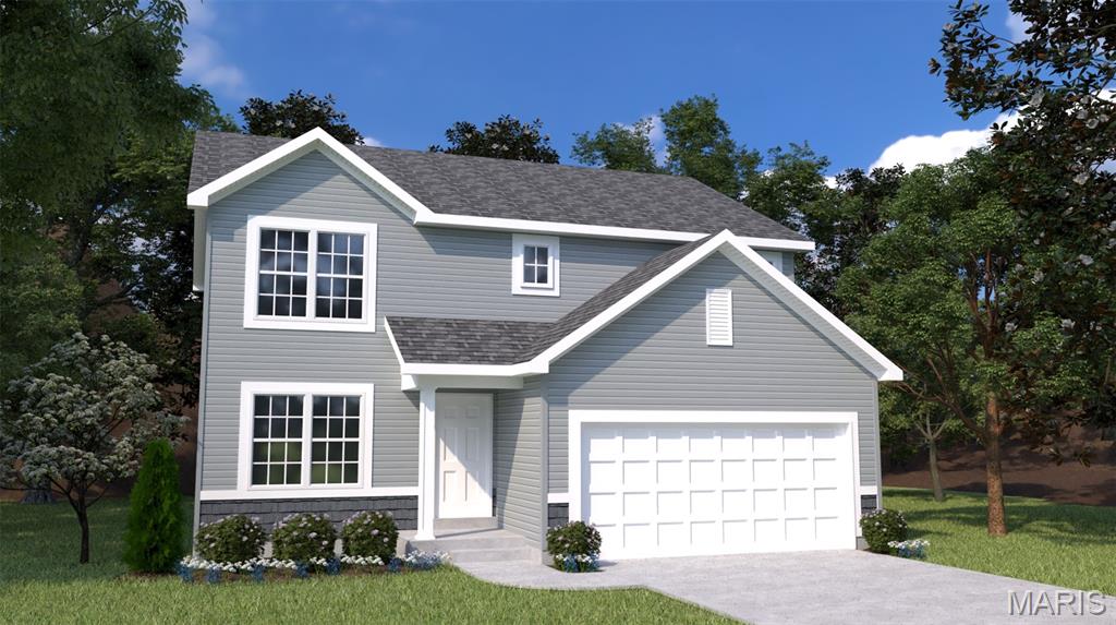 Welcome to Houston Homes, LLC! At 2,059 sf, This two-story blossom floor plan offers 3-beds + loft  and 2.5 baths. The open-concept first floor is perfect for mingling in the great room & kitchen. And the additional flex room is the ideal space for a home office, kids playroom, or craft space. Standard features include: granite countertops, stainless steel appliances, all-wood cabinets of dovetail construction w soft close doors and drawers, coach lights at garage, Pella windows & slider, architectural shingles, 10-year foundation leakage warranty, sump pit/pump, PestShield, full yard sod w professional landscape package, low maintenance .44 vinyl siding.  Finished lower level with l bed, 1x BA, rec room, & unfinished storage. Upgraded elegance kitchen!
