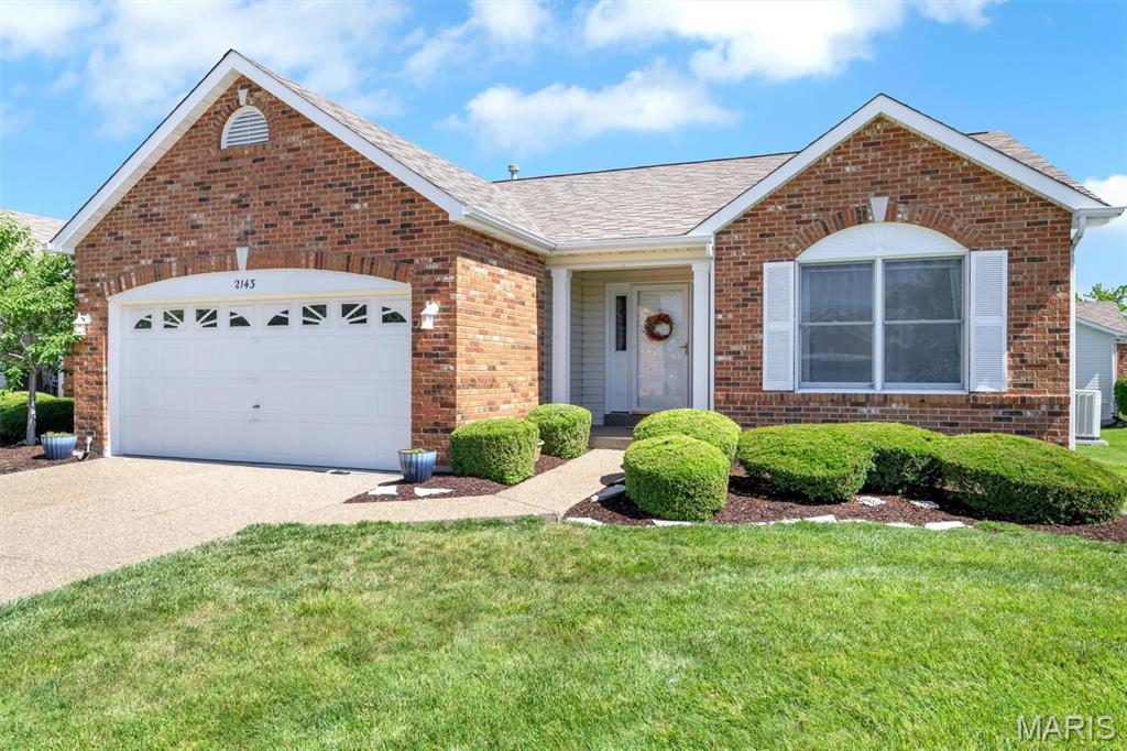 Rare Opportunity in the Villages at Dardenne Prairie!

Don’t miss this one-owner villa in the highly desirable Villages at Dardenne Prairie. This beautiful brick-and-vinyl home sits on a spacious corner lot just a short stroll from the community pond, pool, and clubhouse.

Step inside to an inviting open-concept floor plan where the living room, dining area, and kitchen are enhanced by soaring vaulted ceilings, creating a bright and airy atmosphere. The main level features two generously sized bedrooms, two full bathrooms, convenient main-floor laundry, and a charming sunroom—the perfect place to relax with your morning coffee or unwind at the end of the day.

The finished walkout lower level offers exceptional additional living space with a cozy gas fireplace, wet bar, and direct access to the patio. A third bedroom, full bathroom, and ample storage make this level ideal for entertaining, hosting overnight guests, creating a private home office, or accommodating multi-generational living.

With its prime location, thoughtful layout, and desirable community amenities, this villa offers the perfect blend of comfort and convenience. Schedule your private tour today—this rare opportunity won’t last long!