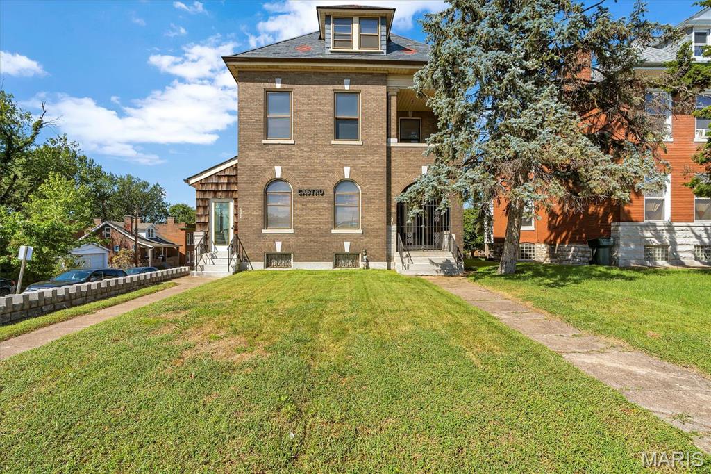 Motivated Seller! Mixed use investment property with Gorgeous Slate Roof located on South Grand with high visibility traffic.  There are four levels each with separate HVAC system. The first floor has two street front entrances. Live and work in the same place or make it into an investment property. The exterior is in wonderful shape and the slate roof is beautiful and less than 15 years old. Lots of original character, trim work, stained glass, working pocket door and staircase. The interior will need a rehab to fit your needs. Lots of potential just minutes to highways, restaurants and downtown. Property to be sold as is, seller to do no inspections, repairs or warranties. Inspections for information purposes, please use Special Sale Contract. Location: City, Corner Location, Downtown, High Traffic