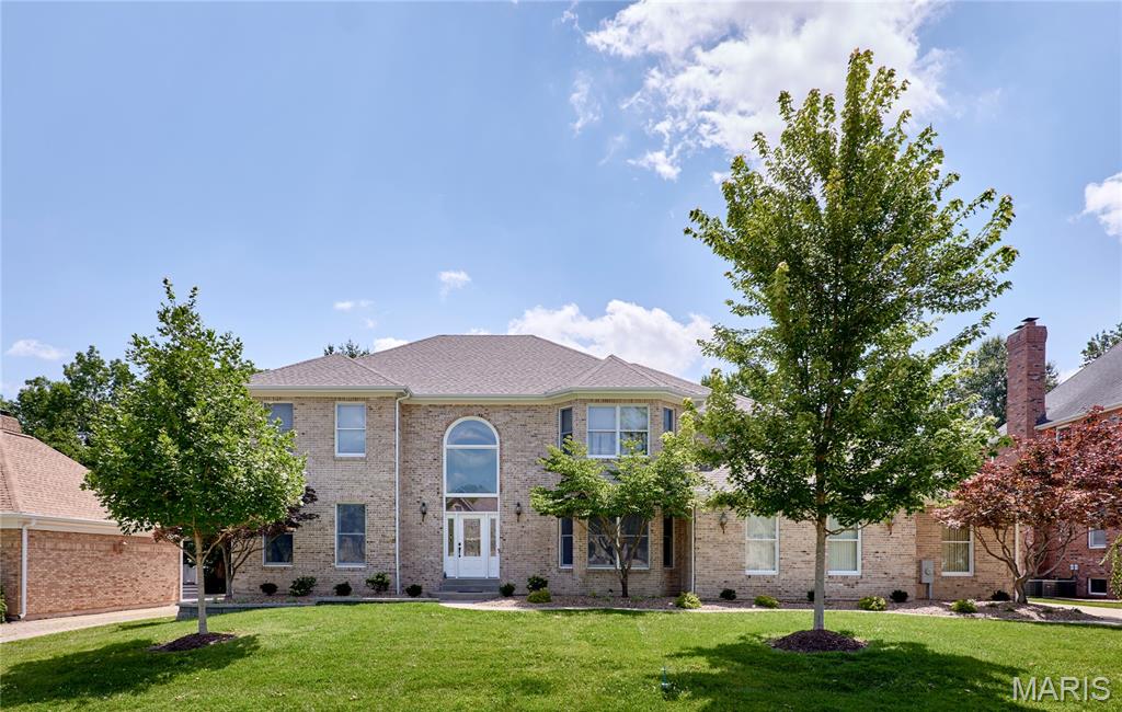 Welcome to 16 Delacroix Place!  Custom brick home with 5,000+ sq. ft. of living space.  Enter into the grand stair case which connects to a separate dinning and office/living room.  An open family room with a gas fireplace adjoins the eating area and the kitchen over looks into a large back yard with a beautiful in-ground pool.  The master suite showcases a custom ceiling, bathroom with his & her sinks, separate shower, stand alone tub and a large walk-in closet that is a must see!  There are 3 additional bedrooms, one with a full bath and the other two include a Jack and Jill bath.  The finished basement has a large living area (new TV and speakers stay) and additional room / sleeping area.  Now for those that need garage space, this is your house!  Wrap around driveway leads to a huge 6 car, temperature controlled garage, which includes an oversized 3 door entry and double car length deep.