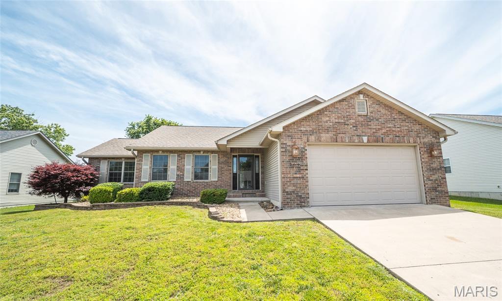 Welcome to 1232 Britt Ln, Rolla MO 65401! Enjoy 3 beds/2 baths all on the main level in the sought after neighborhood of Country Aire Estates! The main living areas have hardwood floors and vaulted ceilings. The kitchen has a lot of storage, a large pantry, stainless appliances and a breakfast bar. There is a dedicated dining space that also walks out to a great covered deck. The primary suite is part of a separated floorplan and measures 13x13. It adjoins a full bath and has a large walk-in closet. The additional 2 bedrooms are good sized w/ lot of light and have a 2nd (hall) bath between them. There is also a newer shed in the fenced back yard for extra storage. This could be the one you've been waiting for...call for your private showing today!