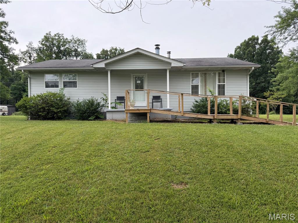 Nestled on 2.98 picturesque park-like acres, this spacious home offers the perfect blend of privacy, mature shade trees, and room to grow. The main level features 2 bedrooms and 1 full bathroom, while the walkout basement adds 2 additional bedrooms and another full bath and includes a second washer and dryer hookup, offering flexibility for multi-generational living, guests, or future use.

The mostly finished walkout basement offers a fantastic opportunity for the next owner to add their own personal style and finishing touches while already benefiting from the existing layout and functionality.

 Outside, you'll appreciate the beautiful setting with established trees, open yard space, and a detached one-car garage for parking or storage.

Conveniently located just minutes from Steelville, this property offers easy access to shopping, dining, schools, and everyday amenities while maintaining a peaceful country setting. Outdoor enthusiasts will love being just a short drive from popular local destinations including Huzzah Valley Resort and Bass River Resort, where floating, camping, fishing, and recreation opportunities throughout the year.

Whether you're looking for a full-time residence, weekend getaway, or investment opportunity, this property is full of potential and ready for its next chapter.

Call today for a showing!