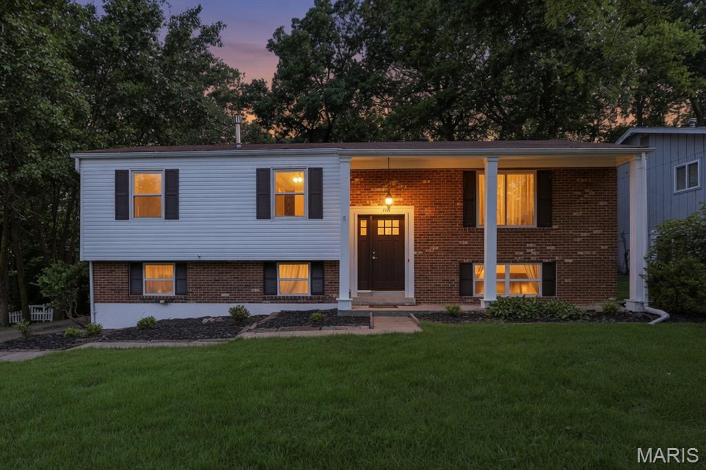 Don’t miss your opportunity to own this move in ready 3 bedroom 2 bath split level home in Parkway West schools. On the main floor is a large living room with fireplace, new vinyl windows on the front of the house, and hardwood floors that flow into the kitchen/dining room combo also with hardwood floors. Wood-stained chair rails all around the room and with wood-stained crown molding as well. Pella wood slider door leads out to the enclosed porch perfect for extra living space while enjoying your private view of nature. All 3 bedrooms are on the main floor and share the full bathroom with tub/shower combo and extra linen closet. Kitchen has all new stainless-steel appliances and a cool retro/mid century modern look to it. Plenty of cabinetry for storage needs. Head down to the lower level and you’ll find a huge multi-purpose room with gas fireplace perfect for additional living. This could be a rec room, workout space, game room, so many options. Full bathroom is also on this level. Freshly painted, new vinyl siding, AC is approximately 1 year old, roof approximately 8 years old. Washer and dryer stay with the home. Come and bring your imagination and see yourself living at 205 Morewood Dr