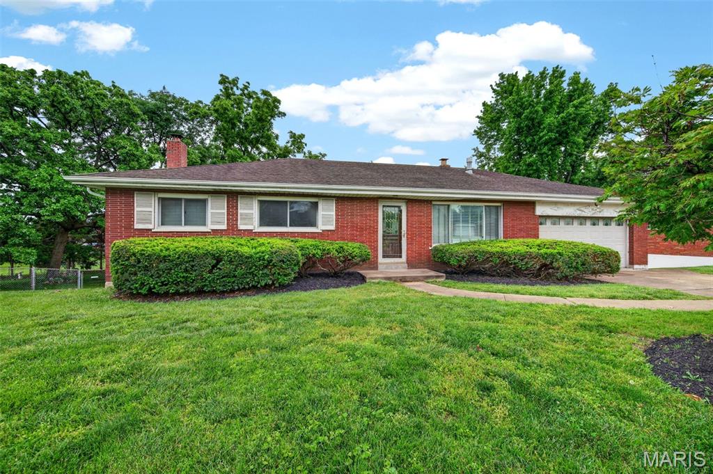 This property is being offered at auction.  Minimum opening bid $230,000. A 1956 brick ranch on a 0.32 acre rear-deepening lot on Parklind Drive in Sunset Hills. Three bedrooms on the main level, hardwood floors through the living areas, updated kitchen and updated bath, fireplace in the living room, dining room with chandelier, enclosed porch, and an attached two-car masonry garage. Full basement, partially finished, with a 630 sqft rec room that includes a stone fireplace, built-in bookcases, and a walk-out to the backyard. Deep, level, fenced backyard with mature trees.  Property Snapshot  (St. Louis County Assessor record, Locator 27M620027)  • 1,260 sqft on the main level  • Built 1956  • Brick exterior, single story  • 3 bedrooms  • 1 full bath on main, 1 half bath in basement  • Updated kitchen  • Updated main bath  • Stove stays with the home  • Hardwood flooring on the main level  • Living room fireplace  • Full basement, partially finished, with a 630 sqft rec room, stone fireplace, and built-ins  • Attached 2-car masonry garage (440 sqft, 20 x 22)  • 160 sqft enclosed frame porch  • Central gas heat with central air  • 0.32 acre lot, rear-deepening (approx. 79 ft frontage on Parklind, 138.91 ft west side, 119.03 ft east side, 117.68 ft rear)  • Chain link fenced rear yard  • Sunset Club Court subdivision, Lot 6 / Block 1  • Lindbergh School District R-VIII  • City of Sunset Hills  Location  • Sunset Hills, south St. Louis County  • One block east of Sunset Hills Country Club  • Access to S. Lindbergh Blvd., Gravois Rd., and I-270  • Near Watson Trail Park, Minnie Ha Ha Park, and Laumeier Sculpture Park  What You Should Know Going In  Sold as-is, with no inspection, appraisal, or financing contingencies. Bidders are encouraged to have any inspection or appraisal completed before bidding and to attend an open house, bring inspectors or contractors of their choice, and review all property documents. All measurements and information are taken from the St. Louis County Assessor record and are believed accurate but not warranted. Buyers should verify any details that are material to their bid.  Auction Terms  • Opening bid: $230,000 (starting point only)  • Bidding opens: Thursday, May 21, 2026 at 12:00 PM  • Bidding closes: Tuesday, June 2, 2026 at 12:00 PM, with extended bidding on late bids  • Sold as-is. Title insurance provided at closing.  • Non-refundable down payment: due within 72 hours of the close of bidding, held in title company escrow  • Buyer premium: added to the high bid to determine the contract price  • No inspection contingency. No appraisal contingency. No financing contingency.  • Close: 30 days from contract. Cash or conventional financing accepted.  • Stove in the kitchen stays with the home. • No seller concessions. No seller repairs.  Open Houses  • Sunday, May 24, 2026, 1:00 PM to 3:00 PM  • Thursday, May 28, 2026, 3:00 PM to 6:00 PM  • Private showings available through ShowingTime or by appointment, contact the auction company directly  Buyer's Agents Welcome  This auction is buyer's agent friendly. Buyer's Representation must be submitted before the buyer's first bid is placed. Full bidder packet (county record, sellers disclosure, title commitment when issued) available on request.