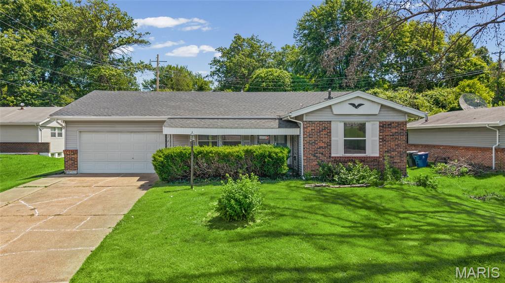 Welcome home to this charming 3-bedroom, 2-bath ranch nested in Seven Hills subdivision. Step inside to a light-filled living room showcasing recessed lighting, large picture windows, and stylish luxury vinyl plank flooring that flows throughout the main level. The updated kitchen and adjoining dining area feature stainless steel appliances, a pantry, and an elegant chandelier perfect for both daily living and entertaining guests. The primary suite offers a private retreat with its own full bath and walk-in closet, while two additional bedrooms and a full hall bath provide plenty of space for family, guests, or a home office. A full unfinished basement offers abundant storage and endless possibilities: a recreation room, gym, or a home office. Outside, you will enjoy the covered patio overlooking a spacious, level backyard ideal for gatherings, playtime, or simply relaxing. Conveniently located near shopping, dining, parks, and schools. Schedule your showing and make this move-in ready home yours!