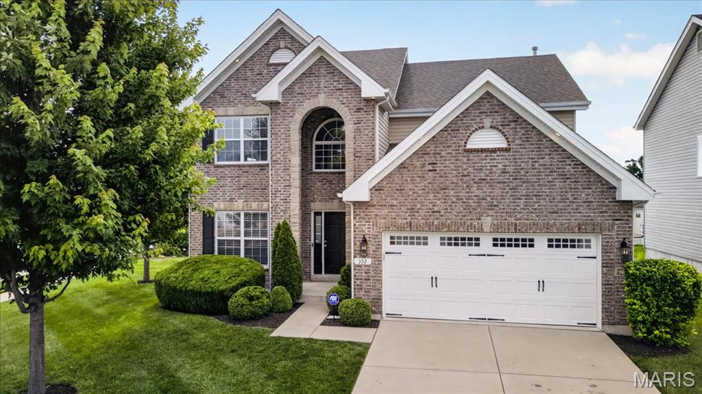 Welcome to this beautifully designed home in the sought-after Peruque Hills Estates neighborhood, offering over 2,500 square feet of thoughtfully curated living space with a timeless neutral palette and move-in-ready appeal. Blending comfort, style, and functionality, this home is designed for both everyday living and effortless entertaining. Upon entry, you'll be greeted by a bright home office and an elegant dining room, creating the perfect spaces for productivity and hosting. The heart of the home is the inviting family room, where a cozy gas fireplace and a stunning wall of windows fill the space with natural light and create a warm, welcoming atmosphere. The open-concept kitchen features granite countertops, a center island, abundant cabinetry, and a spacious breakfast room, making it the ideal gathering place for family and friends. Upstairs, a versatile bonus room offers additional living space perfect for a media room, playroom, or secondary family room. The spacious primary suite serves as a private retreat, complete with an updated en-suite bath featuring dual vanities, a soaking tub, and a separate shower. Two additional generously sized bedrooms and a stylish hall bath complete the upper level. The unfinished lower level provides endless possibilities for future expansion, offering a blank canvas to customize and create the space you've always envisioned. Outside, the meticulously maintained grounds showcase professional landscaping, a sprawling deck, an expansive patio, and a large fenced backyard—creating the perfect setting for outdoor entertaining, relaxing evenings, and year-round enjoyment. Combining sophisticated design, spacious living areas, and exceptional outdoor spaces, this stunning Peruque Hills Estates home offers the perfect blend of style, comfort, and convenience.