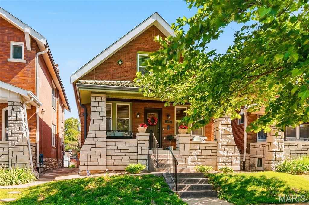 This Southampton gem has everything you’ve been looking for. From the moment you step onto the huge covered front porch, you’ll feel right at home. Inside, you’re welcomed by an open concept living and dining room that flows into the kitchen featuring custom cabinets, granite counters, stainless steel appliances, a large center island with separate prep sink, and a breakfast nook with built-in seating.

Designed with privacy in mind, each bedroom features its own ensuite bathroom, plus there’s an additional half bath on the main floor for guests. The main floor primary suite includes a walk-in closet, while the two upstairs bedrooms also offer surprisingly large closets, a rare find in a South City home. Upstairs also has a bonus sitting area that’s perfect for a home office, reading nook, or flex space.

Outside, you’ll find a private backyard complete with a pergola that stays with the home, along with a functional two-car garage.