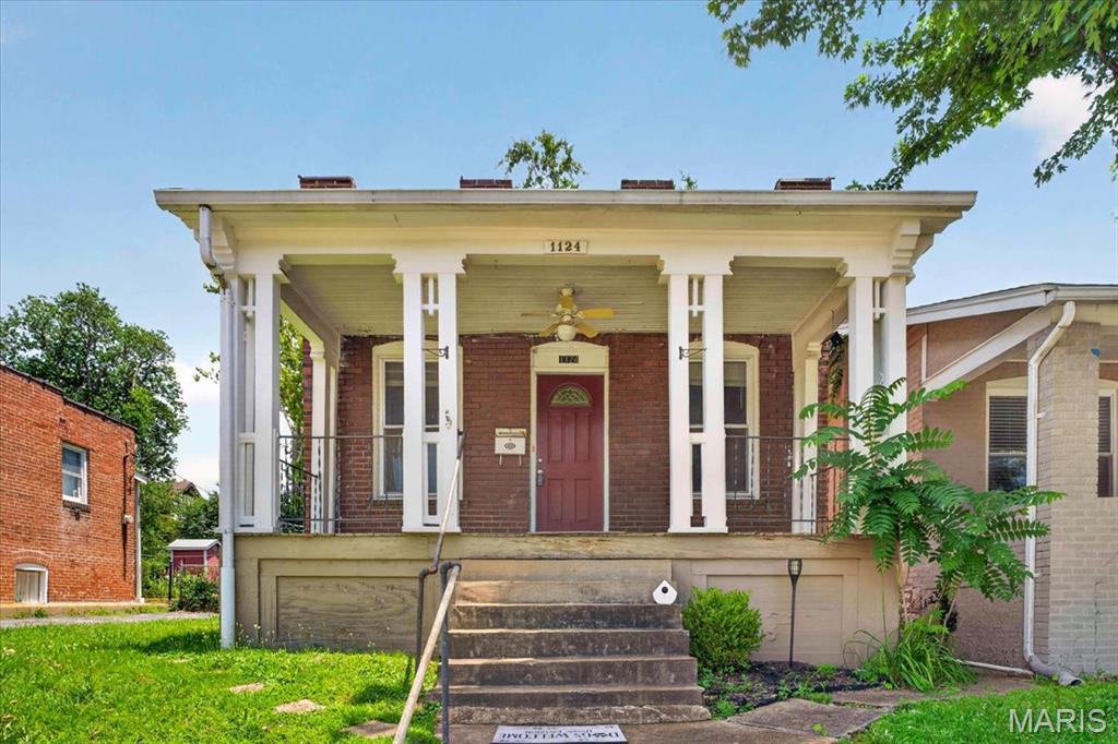 Welcome to 1124 Blendon!!   Opportunity awaits for a savvy investor or someone who isn't afraid of putting in a little sweat equity. This property boasts original hardwood floors in the living room and dining room, adding a touch of timeless elegance. Conveniently located close to I-64/40 for a quick commute. Also minutes from Forest Park a short walk to St.Mary,s Hospital   Don’t miss out on this promising investment- This is an AS-IS sale No Home Warranty  Use Special sales contract..