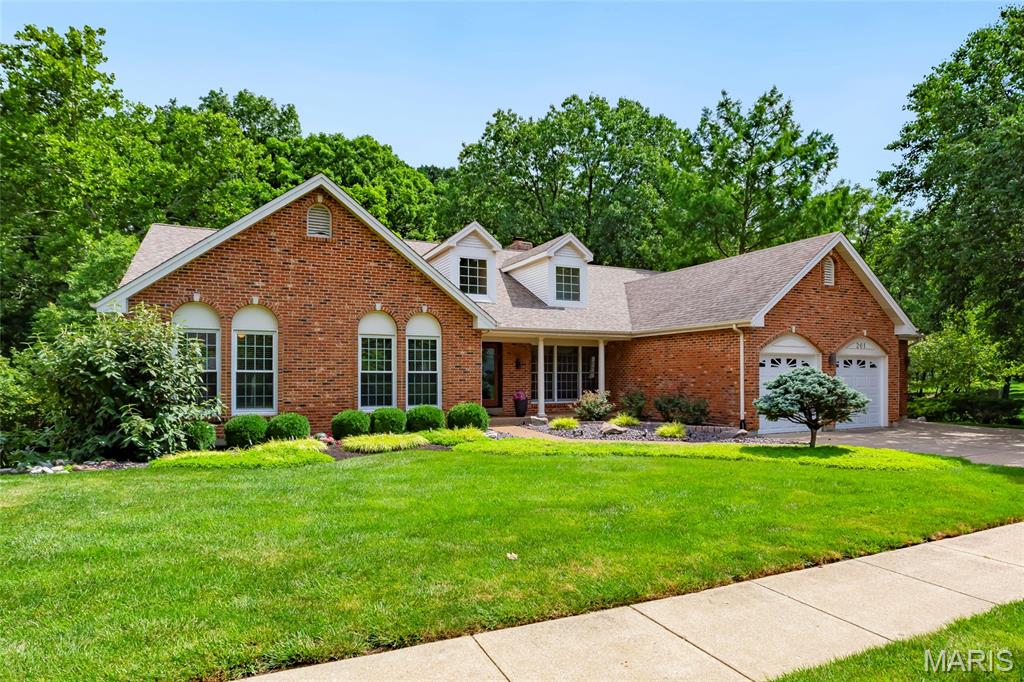 Open Sun, 7/12, 12-2pm. Spectacular custom-built, vaulted ranch home situated on a beautiful .25-acre lot, backing to woods, in the desirable Turnberry Place subdivision – Top Rated Rockwood School District. From the moment you drive up, and walk thru the custom front door, you will know you have arrived home. This 3 bedroom – 2 full bath & 1 ½ bath home, with over 3800 sqft of living space, including the finished lower level is painted in neutral colors throughout, and it boasts an amazing open floor plan, designed for today’s lifestyle. 

Main level features a separate formal dining room with coffered ceiling, vaulted great room, with a wall of windows bringing the outside in, and see-thru gas fireplace, a gourmet eat-in kitchen with vaulted ceiling, custom cabinetry with undermount lighting, granite counters, tiled backsplash, center island, SS appliances, and walk-in pantry, opening to the breakfast area with see-thru fireplace, and the bright & airy, vaulted Florida room / hearth room, with 3 sides of windows & a mirrored wall with built-in shelves.

If that is not enough, there is a main floor master retreat with vaulted ceiling, sitting area next to the large windows, a custom organized walk-in closet, a luxurious en-suite bath with double vanity, soaking tub, and a sperate large walk-in shower. Main floor laundry, and a ½ bath complete the main floor. 

The walk-out finished lower level features a large rec room with multiple seating areas, still leaving plenty of unfinished storage space. 

Additional features include zoned HVAC, security (2022) & irrigation systems, professionally landscaped, and an attached 3-car garage (new garage doors 2025), just to name a few. This house has it all and is amazing for entertaining family & friends. 

Relax outside on the large rear deck, and admire the private, park-like setting. Location could not be better – convenient to shopping, restaurants, schools, hospitals, and county parks - easy access to major highways.