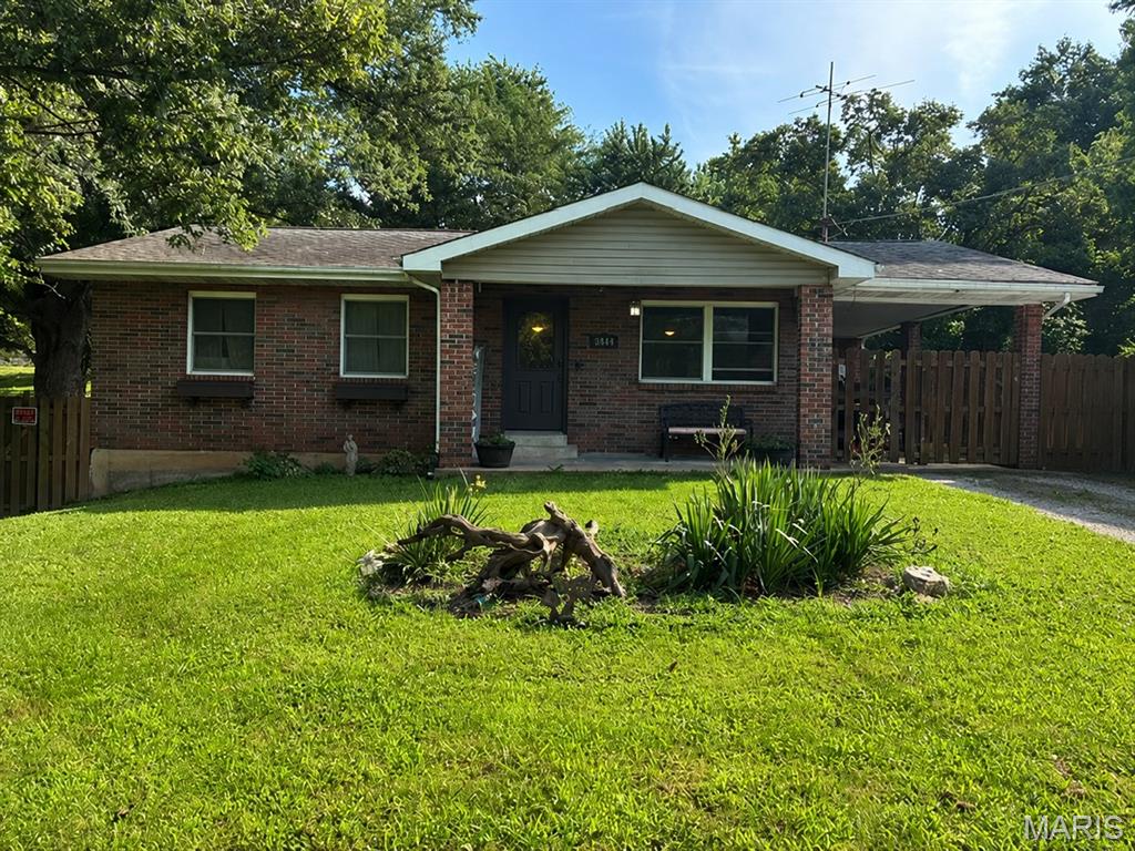 Discover this beautifully maintained all-brick ranch, perfectly nestled on nearly half an acre in High Ridge. Offering 2–3 bedrooms and 2 full bathrooms. Step inside to a bright, sunlit main living space with generous room sizes that offer excellent value. Out back, an exposed aggregate patio sets the stage for relaxing evenings — ideal for a hot tub, patio furniture, or grilling with friends and family. A full basement adds even more space and versatility.