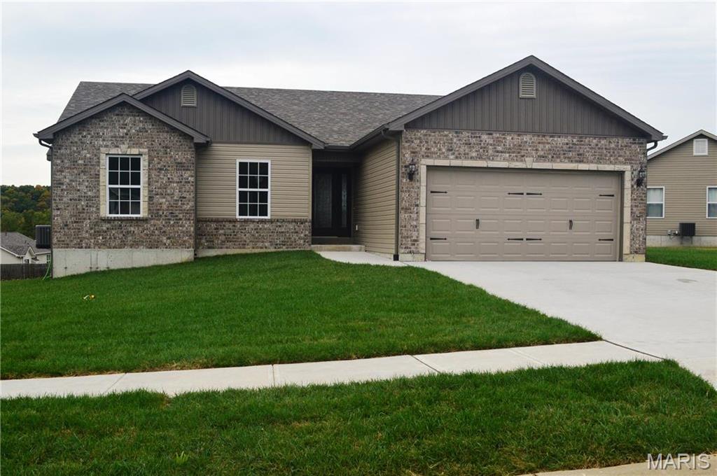 The To Be Built Walnut Model is a 3 Bedroom 2 Bath 1266 sq. ft. Ranch with main floor laundry and 2 Car Garage. Hurry to choose your lot today. Many lots back to common ground or other large lots or tracts of land.  Many walkout and many level lots. Lots of quality STANDARD FEATURES such as Architectural Shingles, Stainless Steel Appliances, 6lb Rebond Padding, Painted trim, Covered Facia and Soffits, Grids in Front Windows, Panel Door options to choose from, Sodded entire yards where disturbed, Boundary Survey by builder, plus much more.   Price shown is base price. Photo is similar home & may show optional features.