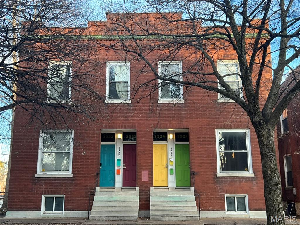 HUGE four-family just east of S Grand in Benton Park West reaching rents from $800-$1250! A Large, almost fully leased 4336 sq foot building with four spacious units, each with a full bath and kitchen. Loads of room throughout each with potential to add your own finishing touches. Bottom two units are arranged as walk-through bedrooms but could easily be adapted to private bedrooms. Upper units are true 1 bedrooms with original working pocket doors. An exterior entrance off of the rear balcony serves as independent basement access for laundry. Huge backyard with potential for off street parking and still have yard left over! Brand new roof installed in 2023 as well as many systems and cosmetic upgrades. Basement is large and partially finished currently for tenant storage and owner provided washer/dryers for tenants. This rental is perfect for traveling professionals and would make a great addition to your investors rental portfolio.