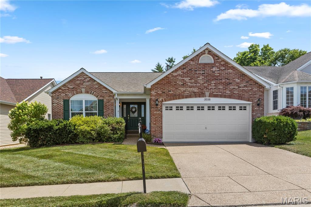 Welcome to resort-style living in the highly sought-after 55+ active adult community of Heritage of Hawk Ridge! This beautifully maintained Meriwether model offers 3 bedrooms, 3 full bathrooms, and an impressive blend of comfortable living spaces designed for both everyday enjoyment and effortless entertaining.

Step inside to an inviting open-concept floor plan featuring soaring vaulted ceilings that enhance the spacious living and dining areas. The bright and airy kitchen offers abundant cabinetry and workspace, seamlessly connecting to the breakfast room and private deck—perfect for enjoying your morning coffee or relaxing outdoors.

The main-level primary suite serves as a private retreat, complete with a large walk-in closet and a luxurious ensuite bath featuring dual vanities, a soaking tub, and a separate shower. A second bedroom and full bath on the main floor provide ideal accommodations for guests. The finished lower level expands your living space with a generous family room, private office, third bedroom, and an additional full bath—perfect for visitors, hobbies, or multi-purpose living.

Enjoy a maintenance-free lifestyle with outstanding community amenities, including a private 9-hole par-3 golf course, clubhouse, swimming pool, tennis courts, pickleball courts, fitness activities, and a vibrant social calendar. Don't miss this opportunity to experience one of the area's premier active-adult communities. Schedule your private showing today!