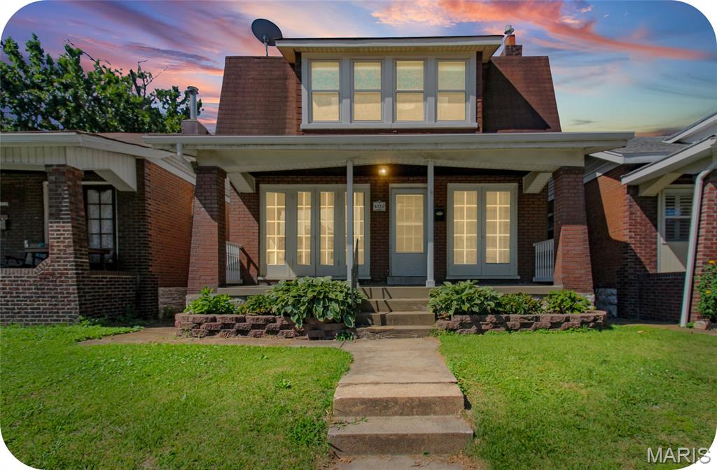 Charm? Check. Space? Check. A porch swing on a covered deck overlooking the spacious backyard? Oh, absolutely check! This Princeton Heights gem has everything a savvy buyer could want — and then some! Two sets of gorgeous historic French doors flood the living room with natural light and open up to a covered front porch that'll have your guests swooning from the moment they arrive. The main floor offers a great layout with a dining room and kitchen that's just waiting for someone with vision to make it their own — think HGTV moment, but make it yours! Upstairs, the primary bedroom is BIG, with newer windows for year-round comfort and sunlight for days as well as a walk-in closet that'll make your friends jealous (seriously, it's rare for a home this age!). Two additional bedrooms full of possibilities and another bathroom for convenience round out the second floor. The large flat backyard and partially covered back deck are made for entertaining, and with two+ off-street parking spots and room for a future garage, the possibilities don't stop there! And the location? Chef's kiss. You're just a 4-minute walk to the beloved Hatch'd STL for your weekend brunch fix, and only 5 minutes from beautiful Carondelet Park and the YMCA — complete with a pool that'll be your best friend all summer long and a full gym to keep you on track year-round. First-time buyer? Move-up buyer? Just someone who loves a home with good bones and great vibes? This one is calling your name! Don't get lost in the Zillow shuffle! Contact me, the listing agent, to set up a tour! :)