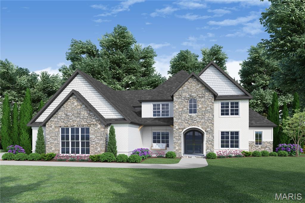 Auden Meadow is New Melle's newest luxury development where you will soon find exquisite custom homes on 3-9 acre homesites. With 11 customizable floor plans & 16 beautiful homesites to choose from, all that's left to do is design your dream home! The Vera plan is a 5 bedroom, 5.5 bathroom, story and a half with an expansive main floor primary suite, luxurious kitchen with walk-in pantry, 4 additional bedroom suites and a laundry closet on the 2nd floor, a covered deck/patio & an oversize 3-car garage. Standard features include stunning iron front doors, a brick & stone front elevation, architectural shingles, irrigation system & landscaping package, 9' foundation pour, high efficiency HVAC, stone fireplace with stone hearth & mantle flanked by built-in book cases, soft close cabinet doors & drawers throughout, custom built & painted range hood, Quartz counter tops, KitchenAid appliances, kitchen backsplash & under cabinet lighting, hardwood floors in main living areas, tile flooring in bathrooms & laundry, tile shower/tub walls, 8' interior doors on the main level, 3 1/4" casing on windows & doors, 6 1/4" tall baseboard, crown molding & more!