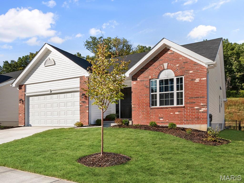 Pre-Construction. To Be Built Home ready to personalize into your dream home! BASE PRICE and PHOTOS are for 3BR, 2BA Maple Ranch. Pricing will vary depending on various interior/exterior selections. This beautiful home features a large great room with available vaulted ceilings and gas fireplace. Spacious dining area and open kitchen with optional center island & breakfast bar. The master suite includes a large walk-in closet private bathroom. This floor plan can have 2-3 total bedrooms, with a full hall bath included. Two car garage, main floor laundry room, and much more! Personal selections include bay windows, luxury master bath, and great room extension. Enjoy peace of mind with McBride Homes’ 10 year builders warranty and incredible customer service. Nestled near Wentzville Parkway, Wilmer Valley caters to all lifestyles and provides easy access to top-rated schools and local conveniences, making it a prime location for modern living. Display photos shown.
