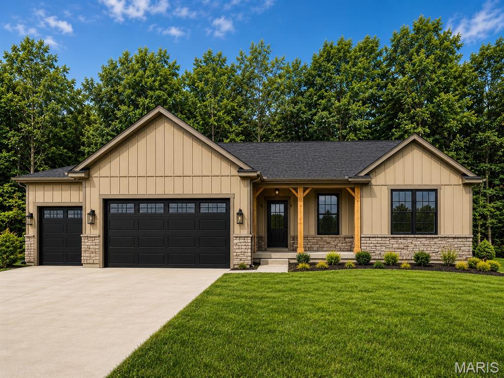 Luxury living on a large homesite that backs to trees at Phase V Stone Bridge.  The kitchen includes an oversized island with quartz tops, upgraded cabinets, and upgraded appliance package w/ range hood and microwave built into the island.  The kitchen is open to the great room, where you'll find a fireplace and plenty of windows for natural light. Don't miss the three car garage, covered back deck, and an oversized walk out patio.  The master suite includes a walk in tile shower, double vanity, and linen closet.  Finished lower level adds a recreation room, 4th bedroom and full bath.

Model Home available for quick close at 2409 Fiddler's Close Road, Washington, Missouri


Enjoy your private backyard in an ideal WashMO location - Stone Bridge, by Northern Star Homes.
